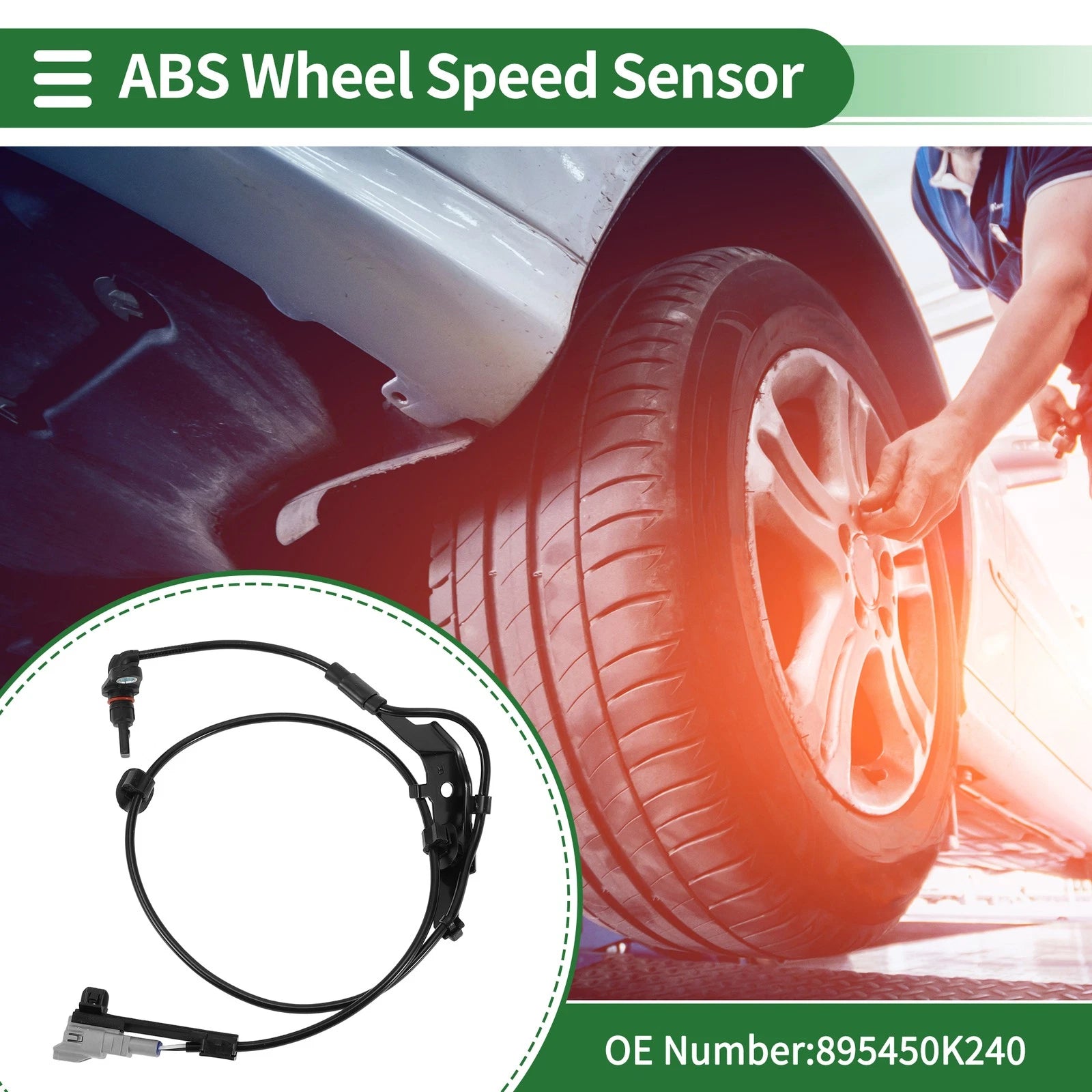 ABS Wheel Speed Sensor Rear Right Replacement for Toyota Hilux Vigo (2005–2015)