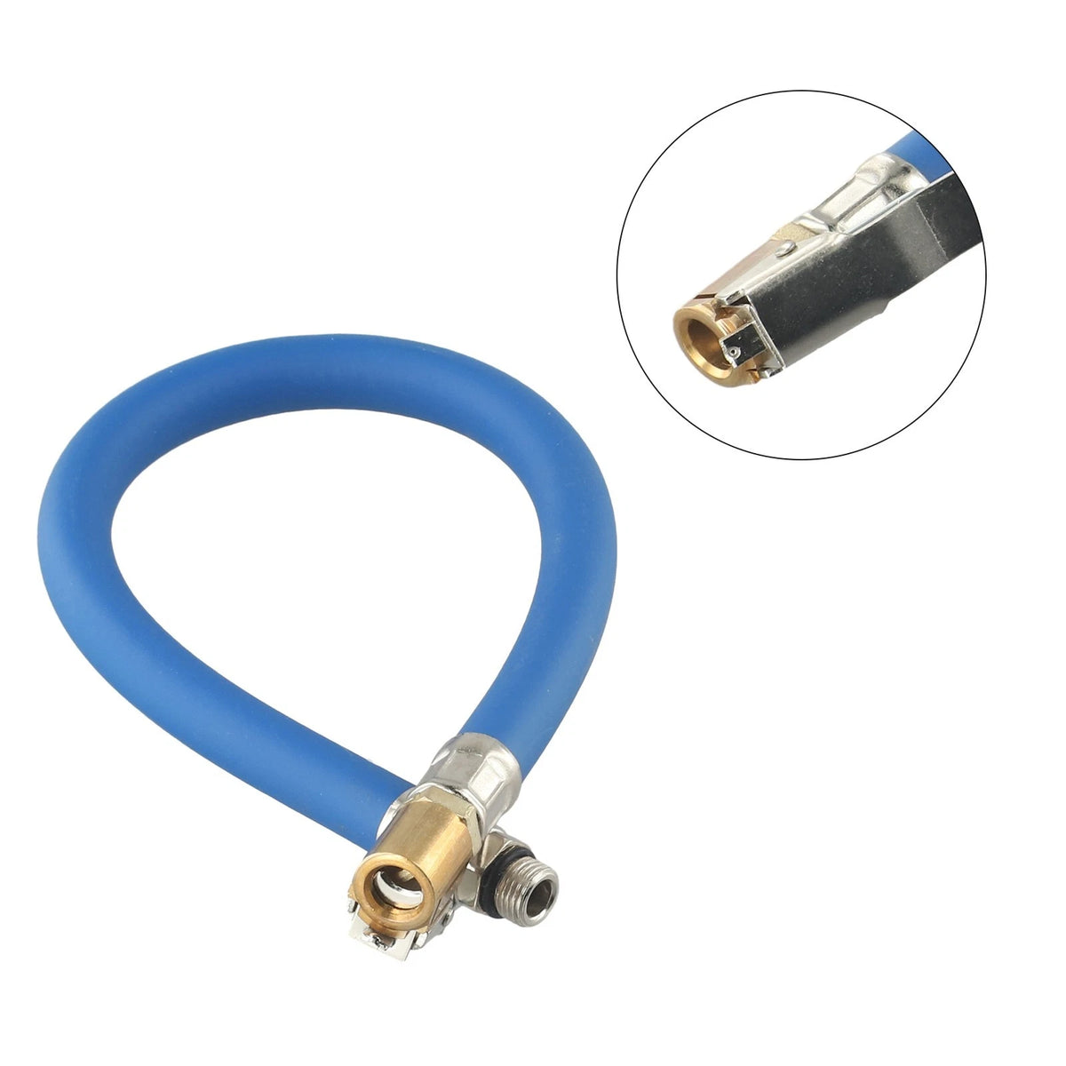 36.5cm Tire Inflator Pressure Gauge Hose for Universal Use