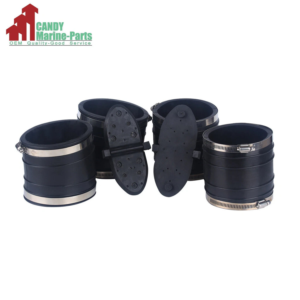 Upper and Lower Exhaust Hose Bellows Kit for Mercruiser (807166A1, 32-14358T, 32-44348T)