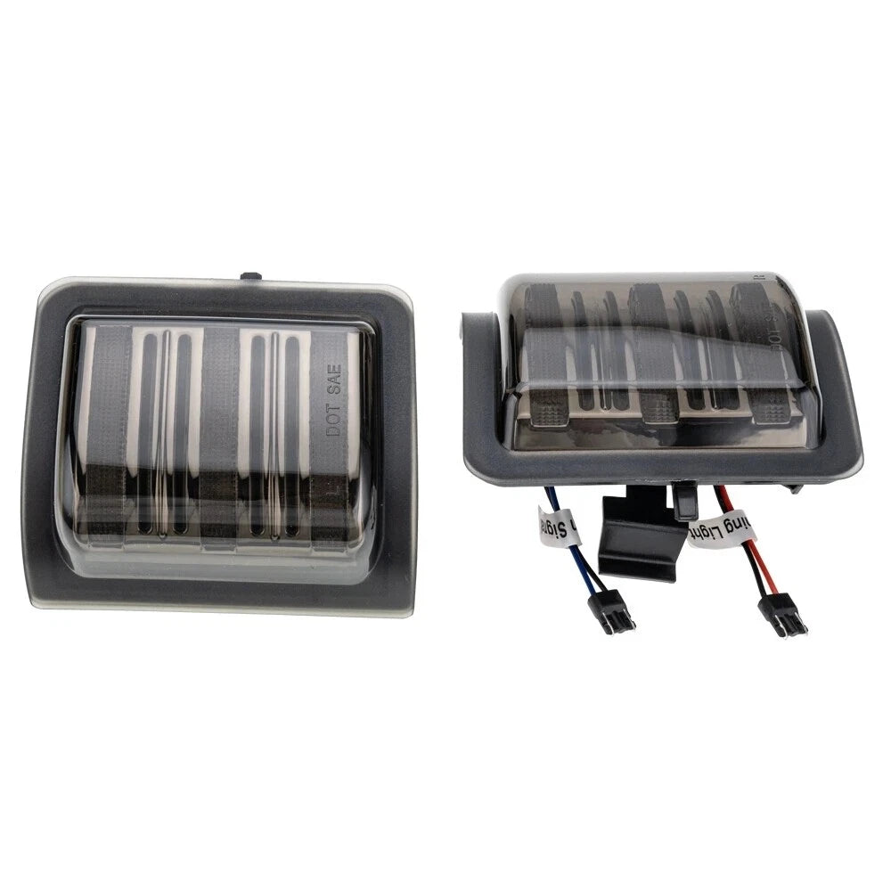 Smoked Lens LED Side Mirror Turn Signal Light for F250 F350 F450 F550 (2008–2016)