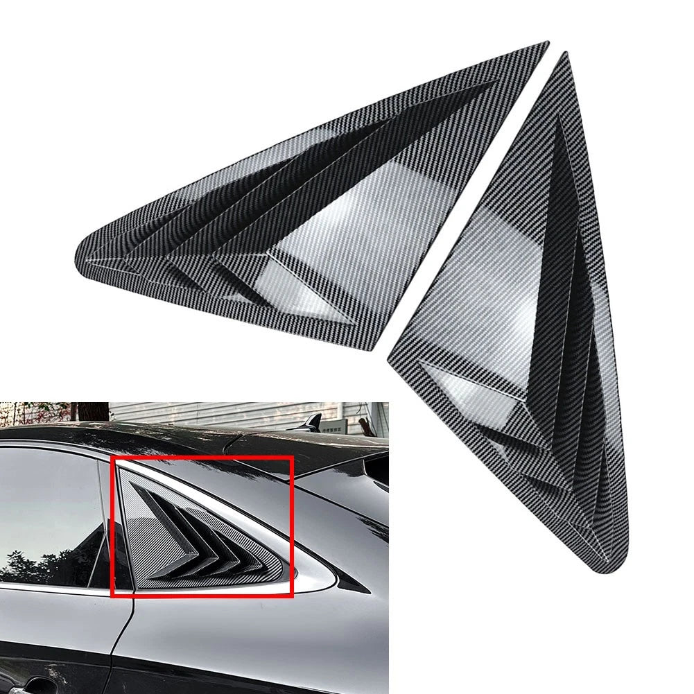 Rear Window Shutter Louvers Cover Trim For Audi Q5 2018-2024
