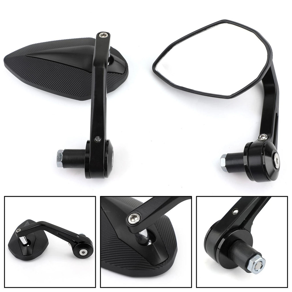 Set of 2 Handle Bar End Mirrors for Kawasaki Z1000 Z900 Z800 Z650 ER6N
