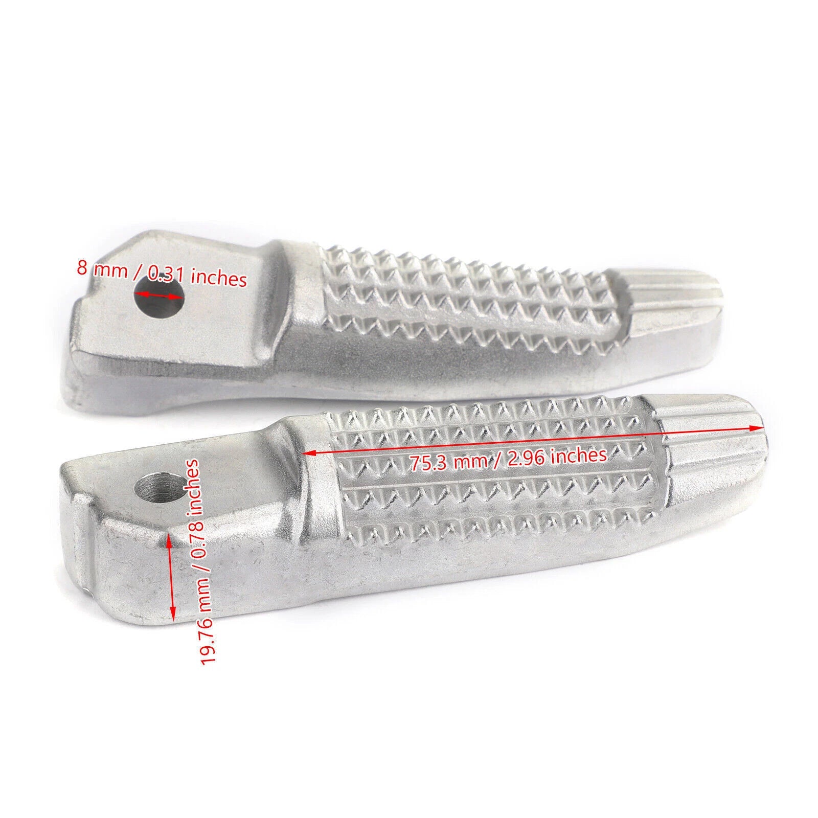 Rear Footrests Foot Pegs for BMW F800R K1300S K1300R K1200S K1200R R1200S HP2 (2007–2017)