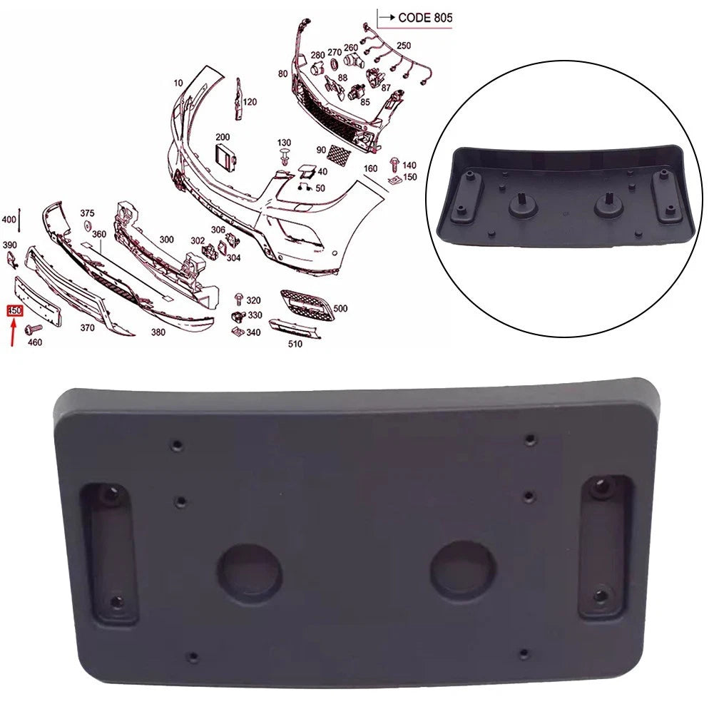 Front License Plate Bracket for Mercedes GLE GLS (2016–2023)