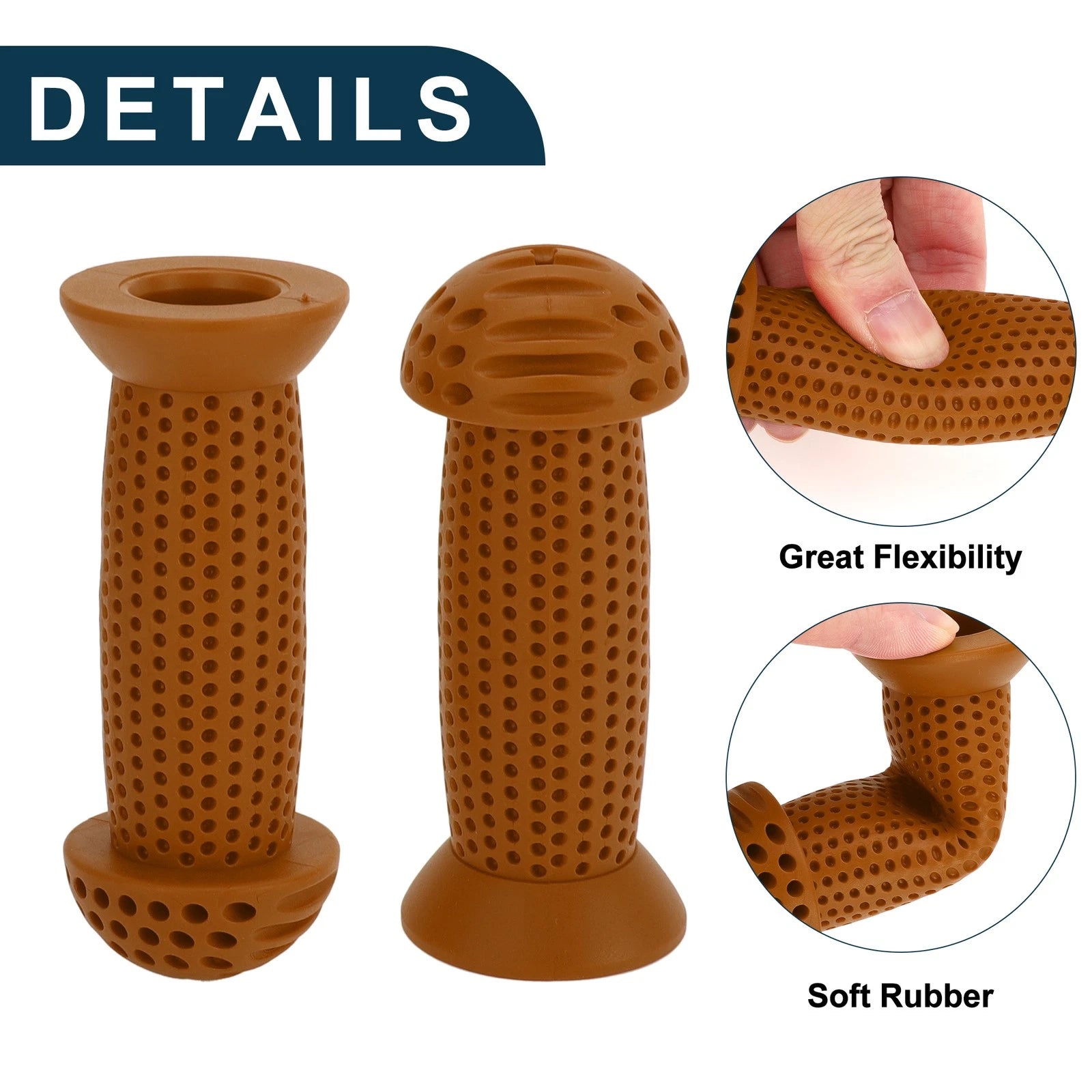 Handlebar Grip Covers 100mm Soft MTB End Grips Protector for Child Bike 1 Pair (100mm)