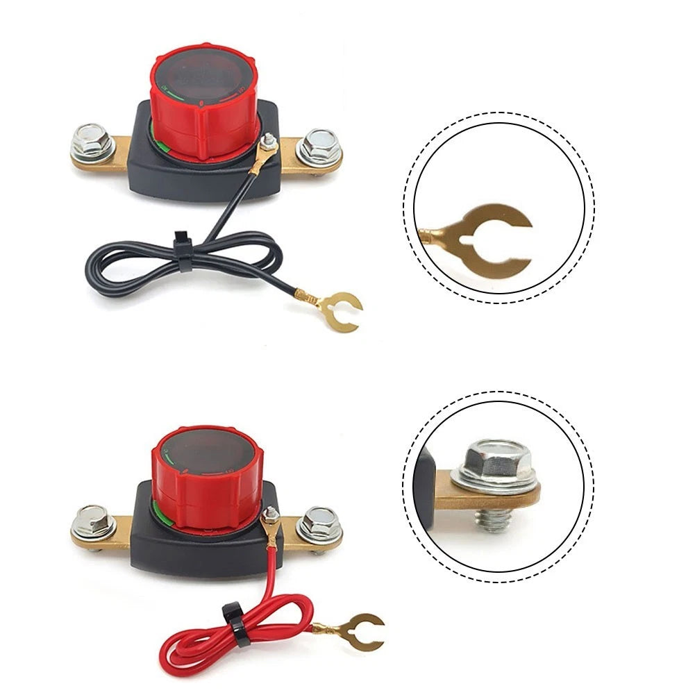 Main Circuit Breaker Switch with Voltmeter for Vehicle Electrical Systems
