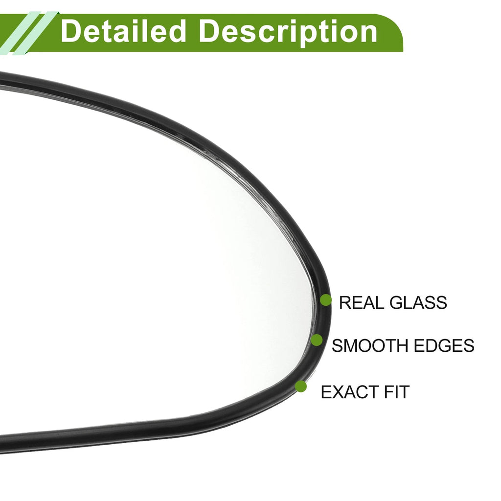 Right Side Mirror Glass Non Heated Replacement for Hyundai Sonata 1999-2005