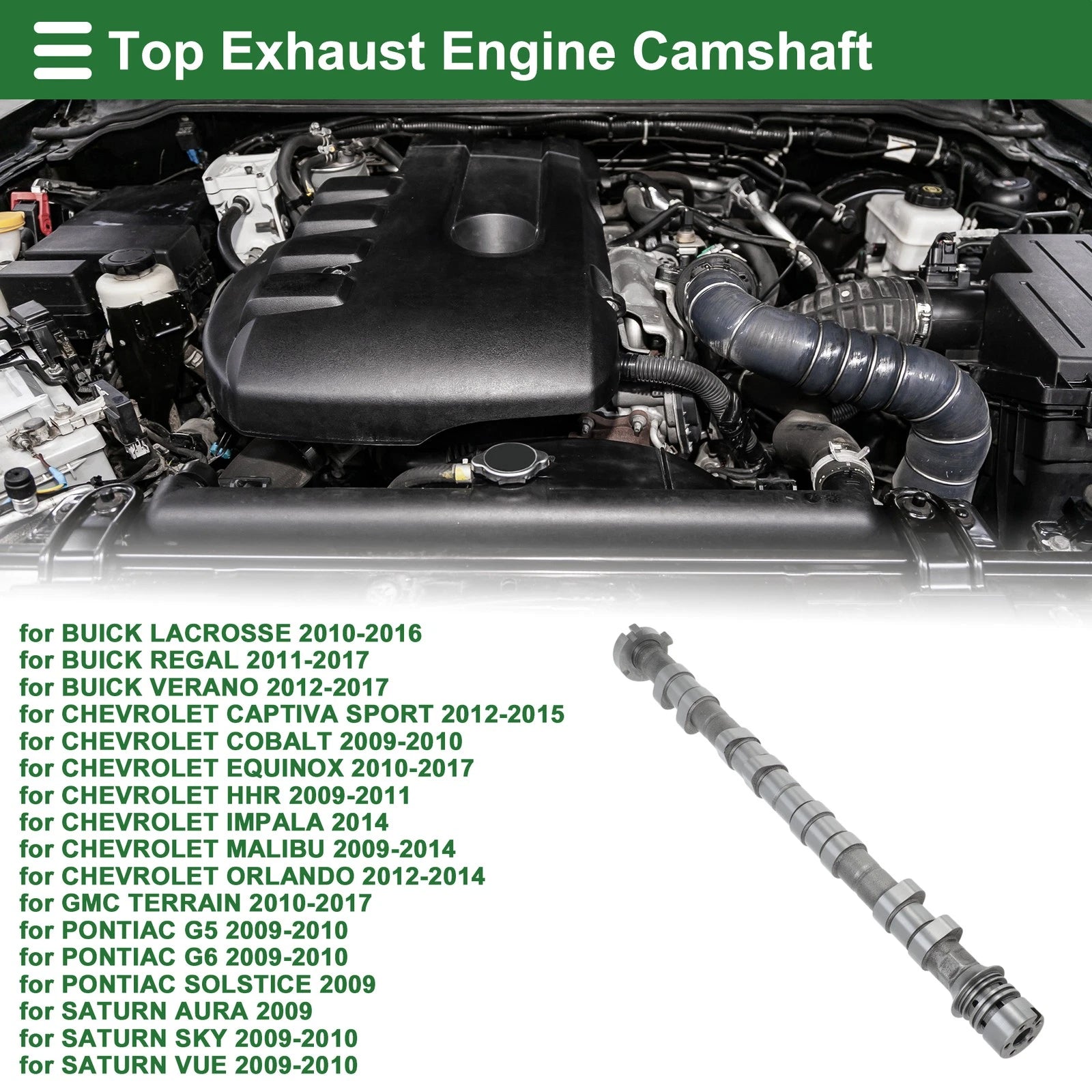 Engine Camshaft Replacement for Buick LaCrosse (2010–2016)