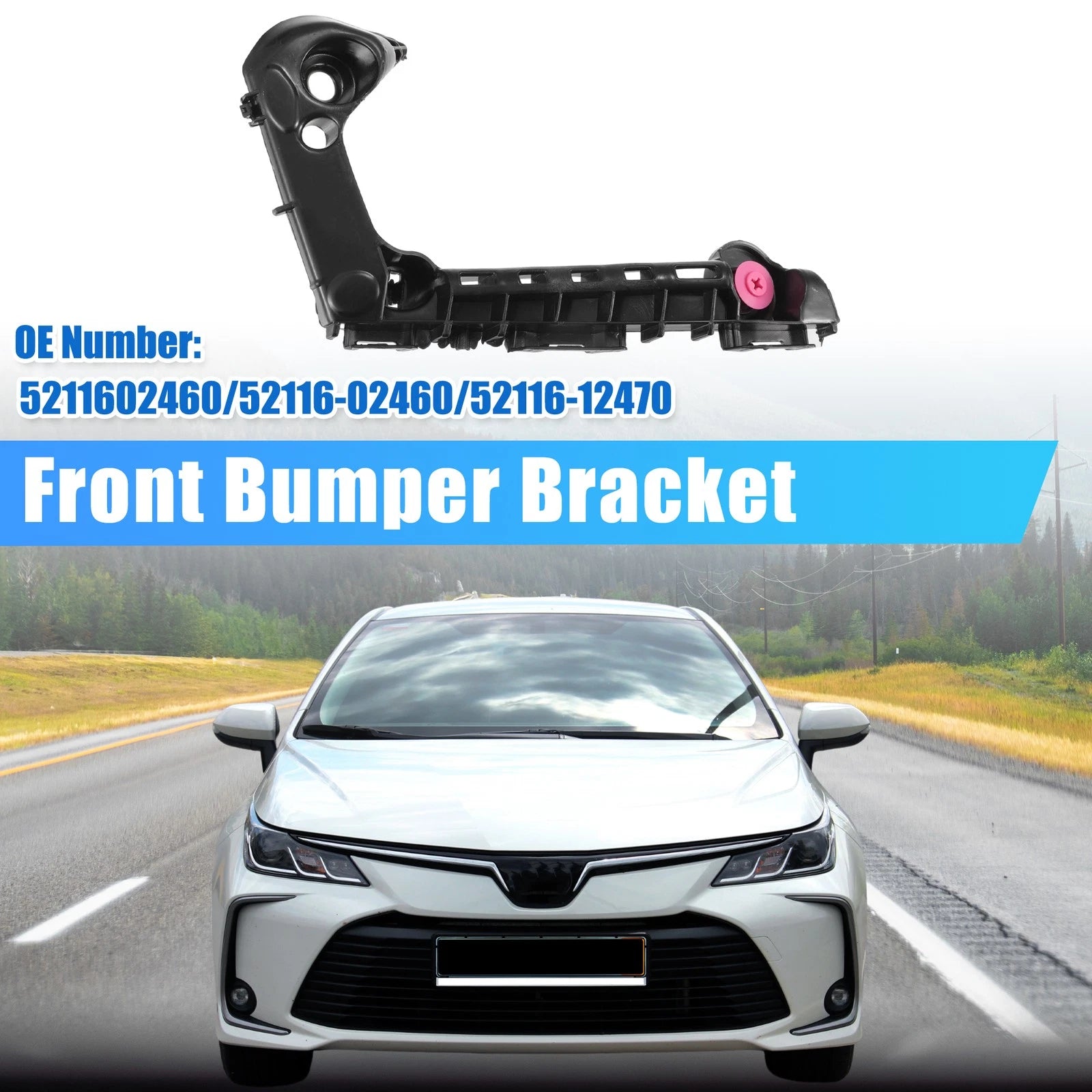 Bumper Bracket Side Retainer Replacement for Toyota Corolla (2019–2023)