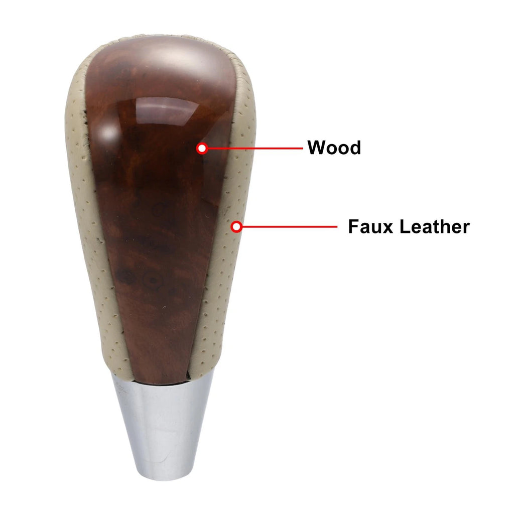 Automatic Gear Stick Shift Knob Replacement for Toyota RAV4 Camry Corolla (Beige)