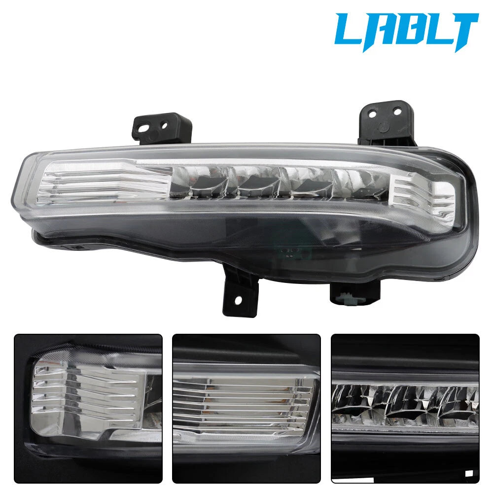 Fog Light Lamps for Ford Explorer (2020–2021) - Left Driver Side, Black Cover