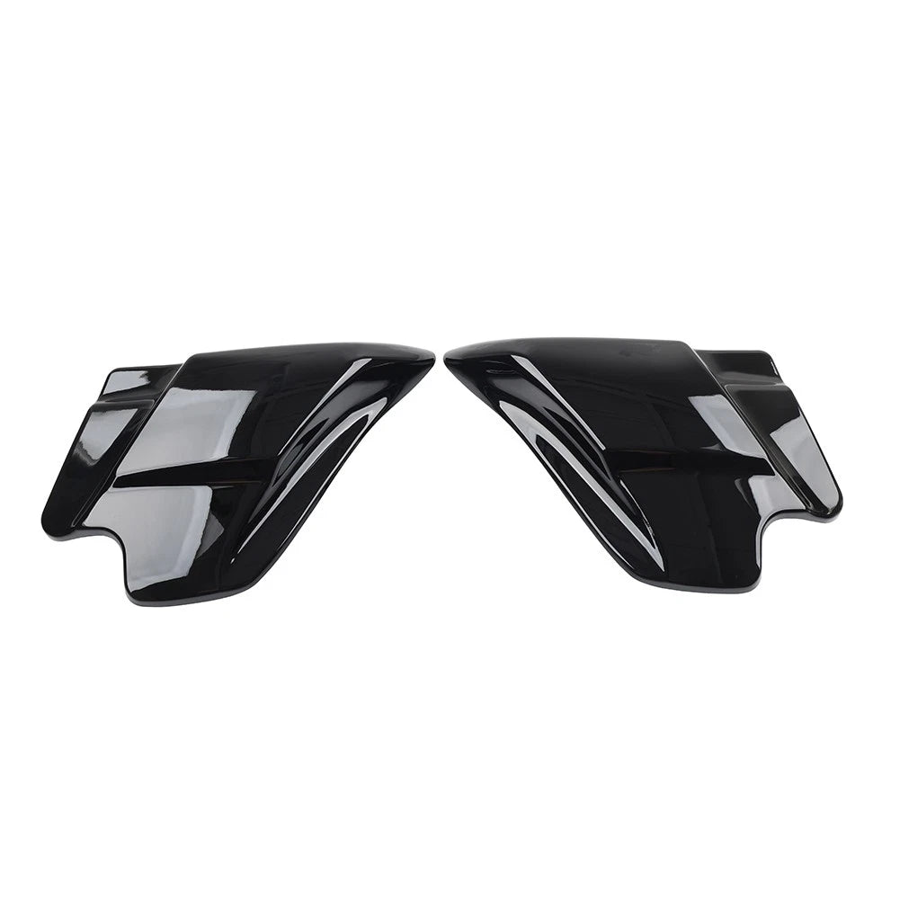 Gloss Black Side Cover Panels For Harley Touring Electra Glide Road King 97-07