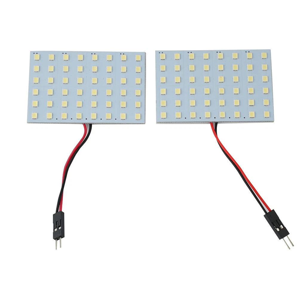2X 12V 48 LED Festoon Dome Map Interior Bulb for UK Vehicles (Universal)