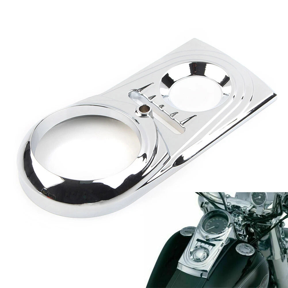 Chrome ABS Dash Panel Insert Cover for Harley Softail FLSTC (2000–2023)