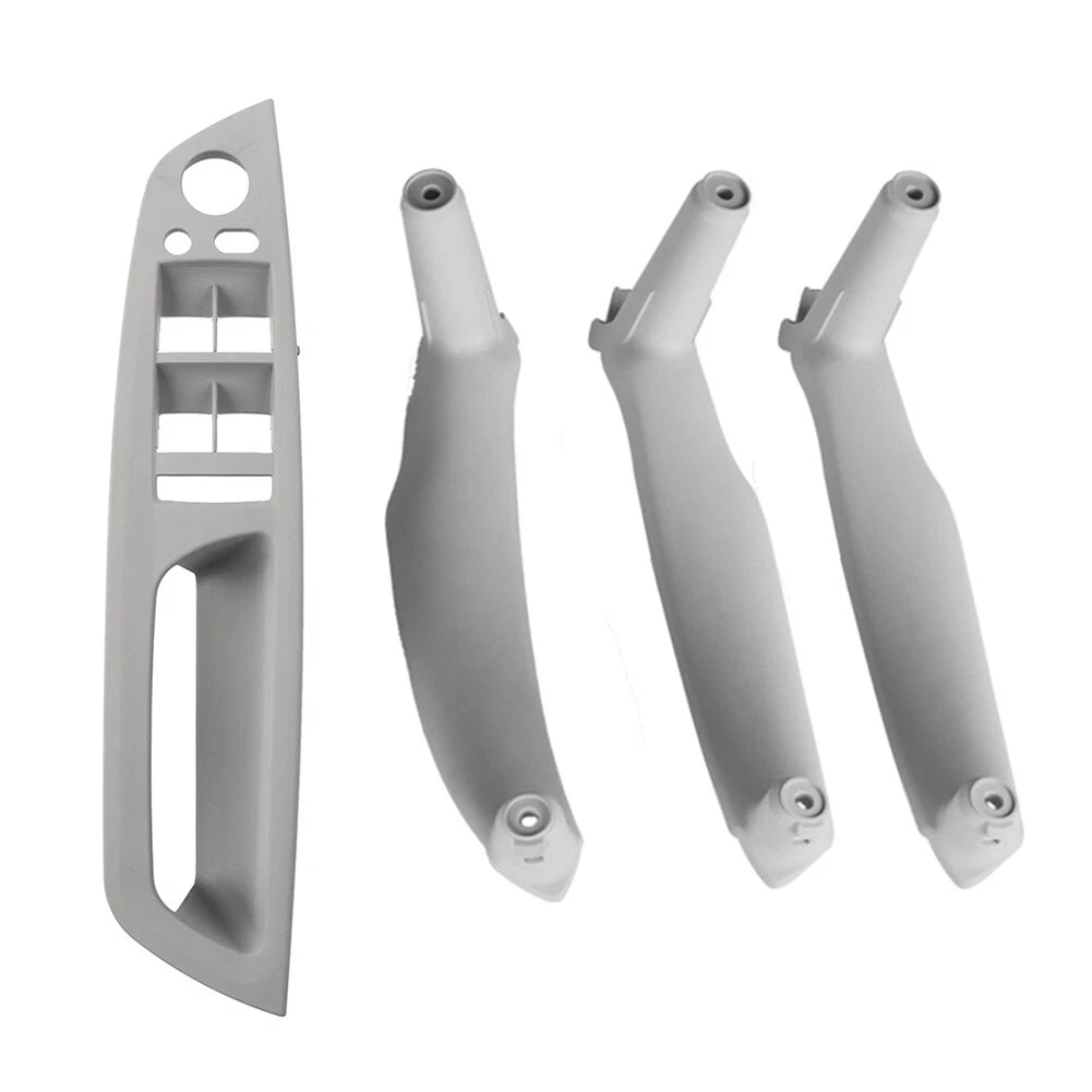 Set of 4 Inner Door Pull Handle Trim Covers for BMW X5 E70 X6 E71 E72 Gray RHD