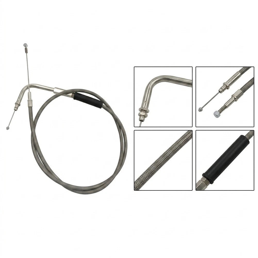 Throttle and Idle Cable Set for FXST FLST FXD FLT XL (42 Inch)