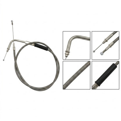 Throttle and Idle Cable Set for FXST FLST FXD FLT XL (42 Inch)