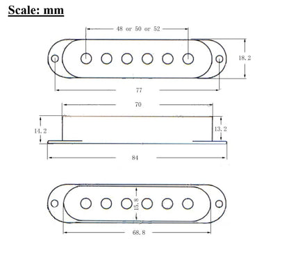 Single Coil Pickup Cover for Fender Stratocaster