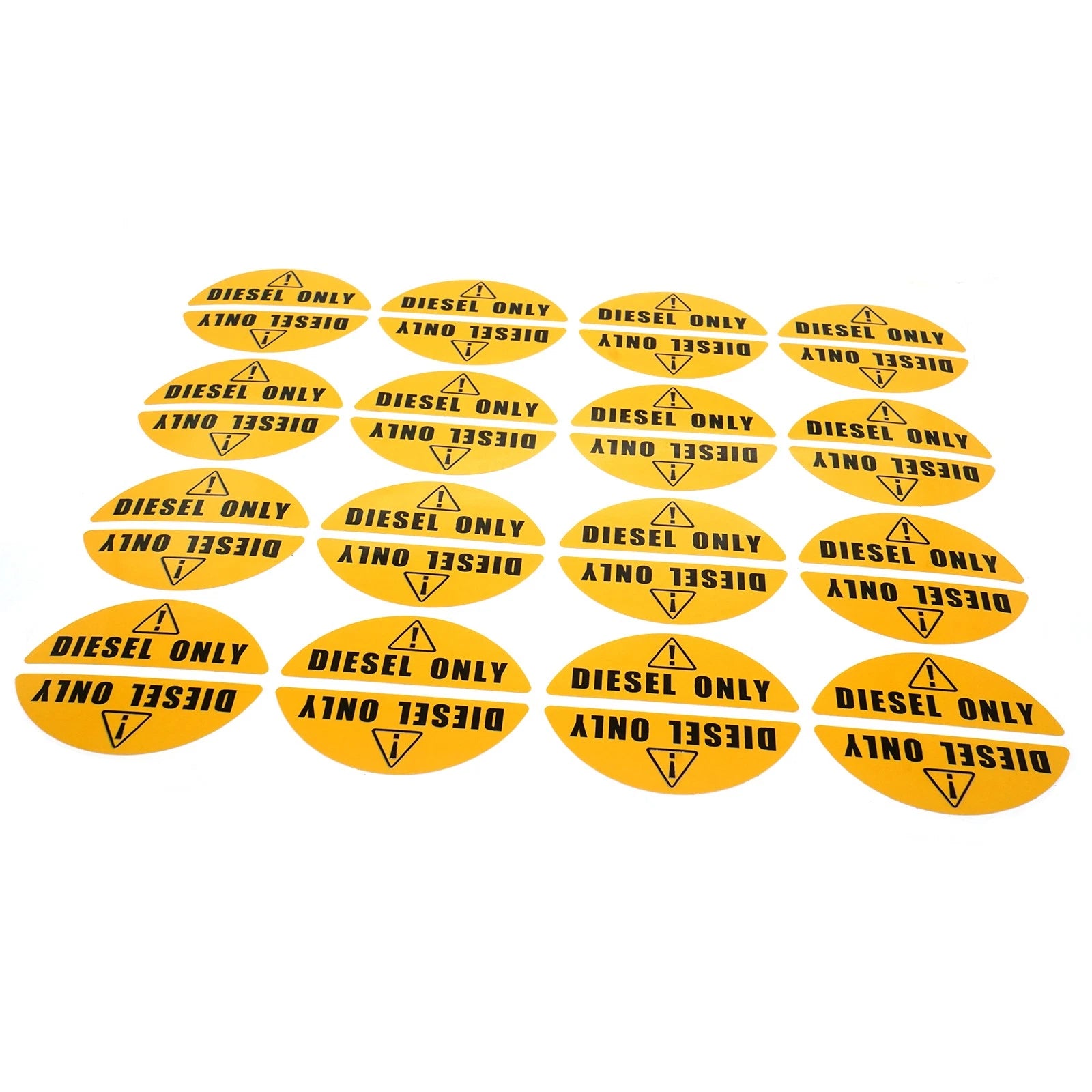 Diesel Only Sticker for Gas Cap (Yellow) - Diesel Label Fuel Caps