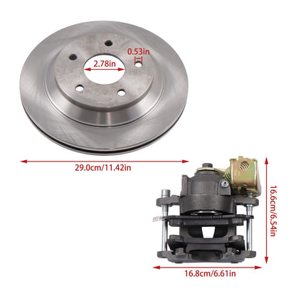 Rear Brake Disc Set w/ E-Brake for Buick Century Skylark (1978–1979)
