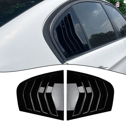 Gloss Black Rear Side Glass Shutter Cover for