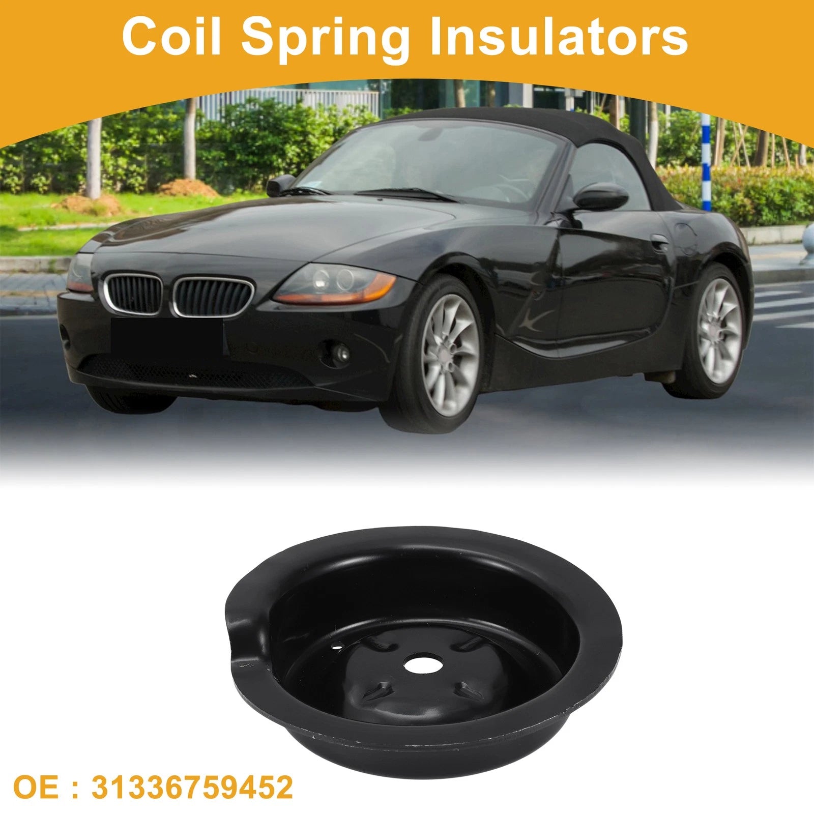 Upper Coil Spring Insulator Metal 1 Piece for BMW Z4 (2009–2016)