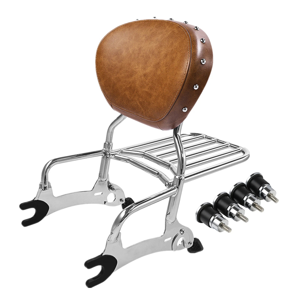12" Backrest Sissy Bar Rack & Spools for Indian Chieftain (2016–2022)