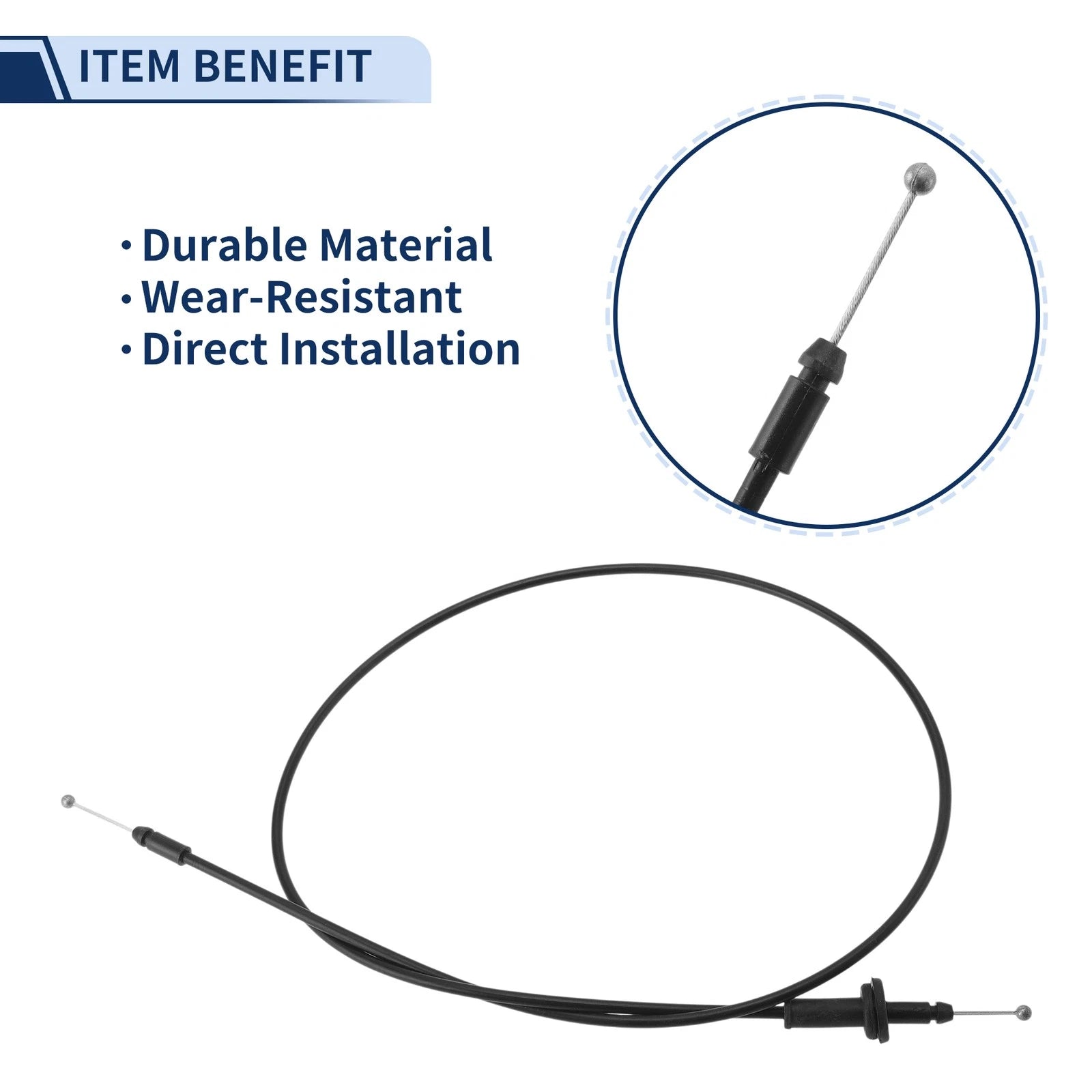 Hood Latch Release Cable Replacement for Hyundai Accent (2006–2011)