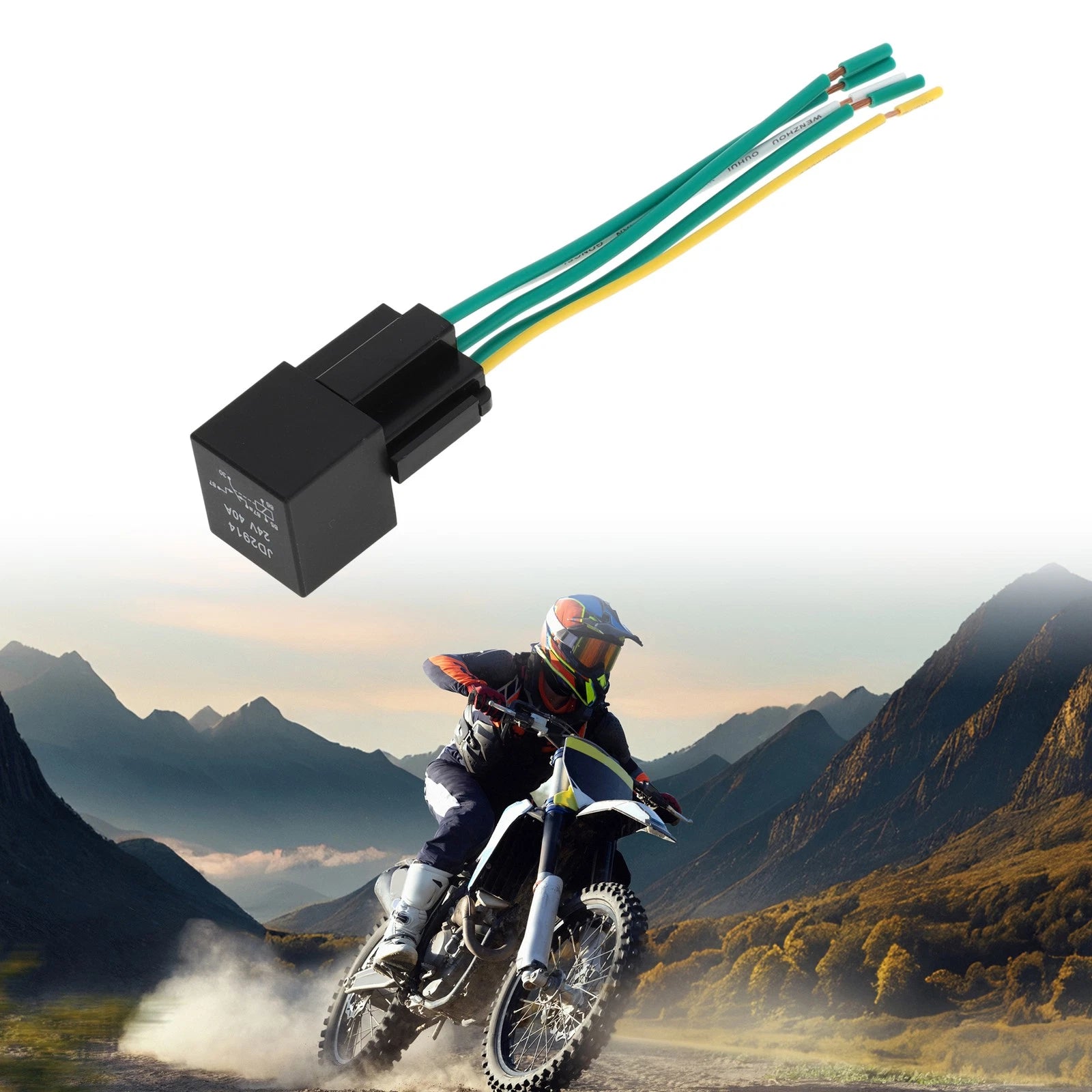 1 Pc 5 Pin 24V 40A Waterproof Auto Relay for Car with Harness Socket