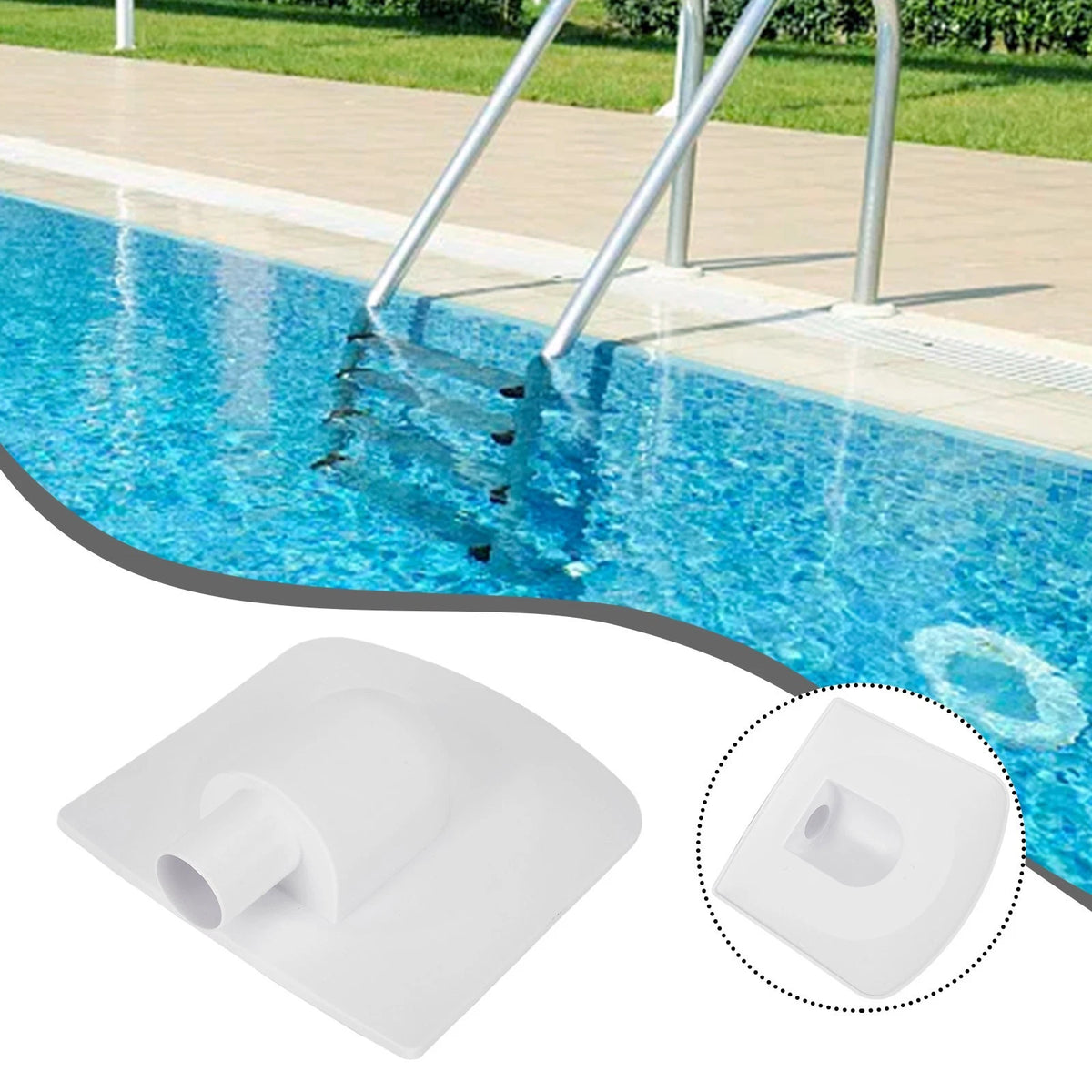 Vacuum Plate Adapter for Skimmer Pumps (1 1/4" Hoses)