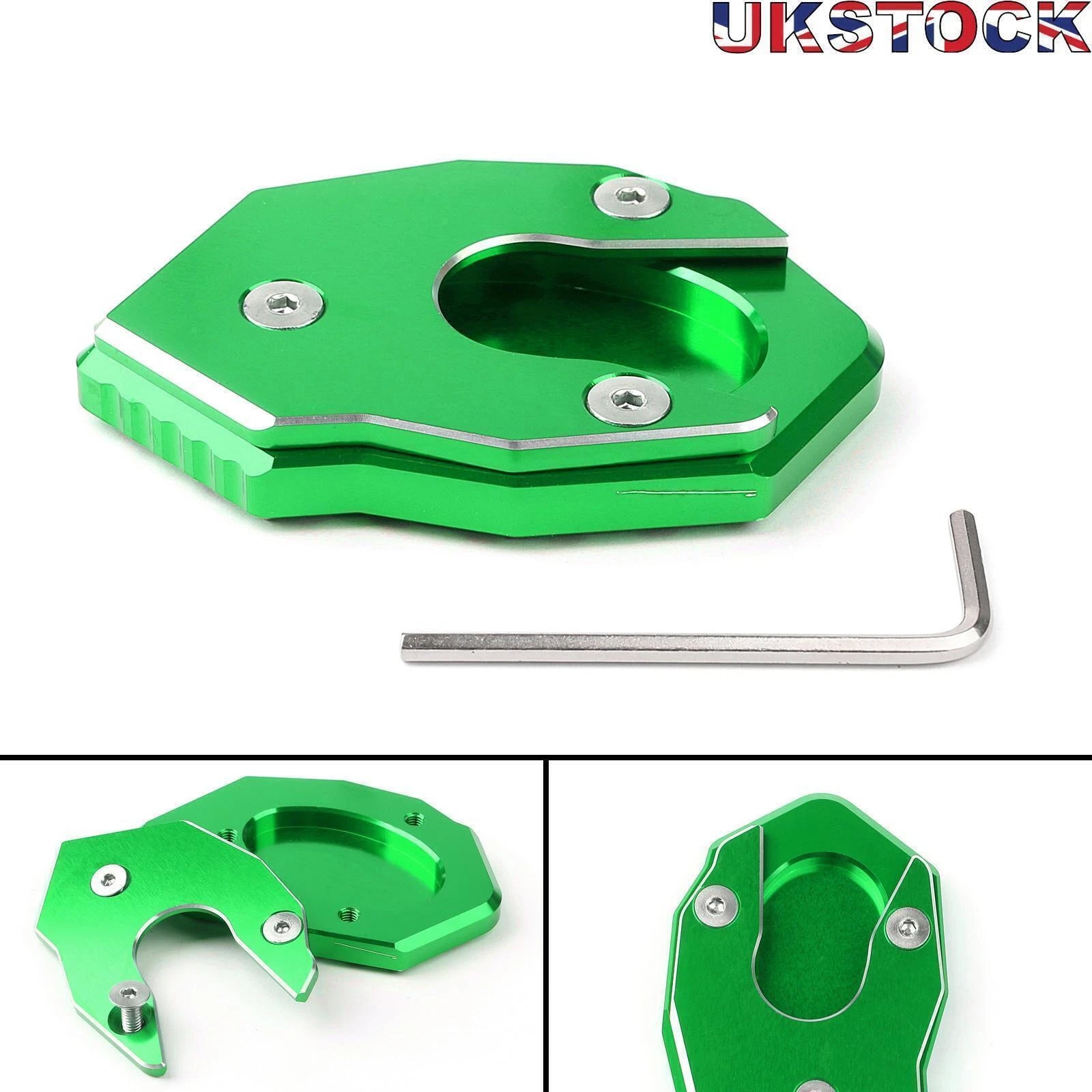 Kickstand Side Plate Stand Extension for Kawasaki Z1000 Z800 ZX-10R ER6F (2003–2023)