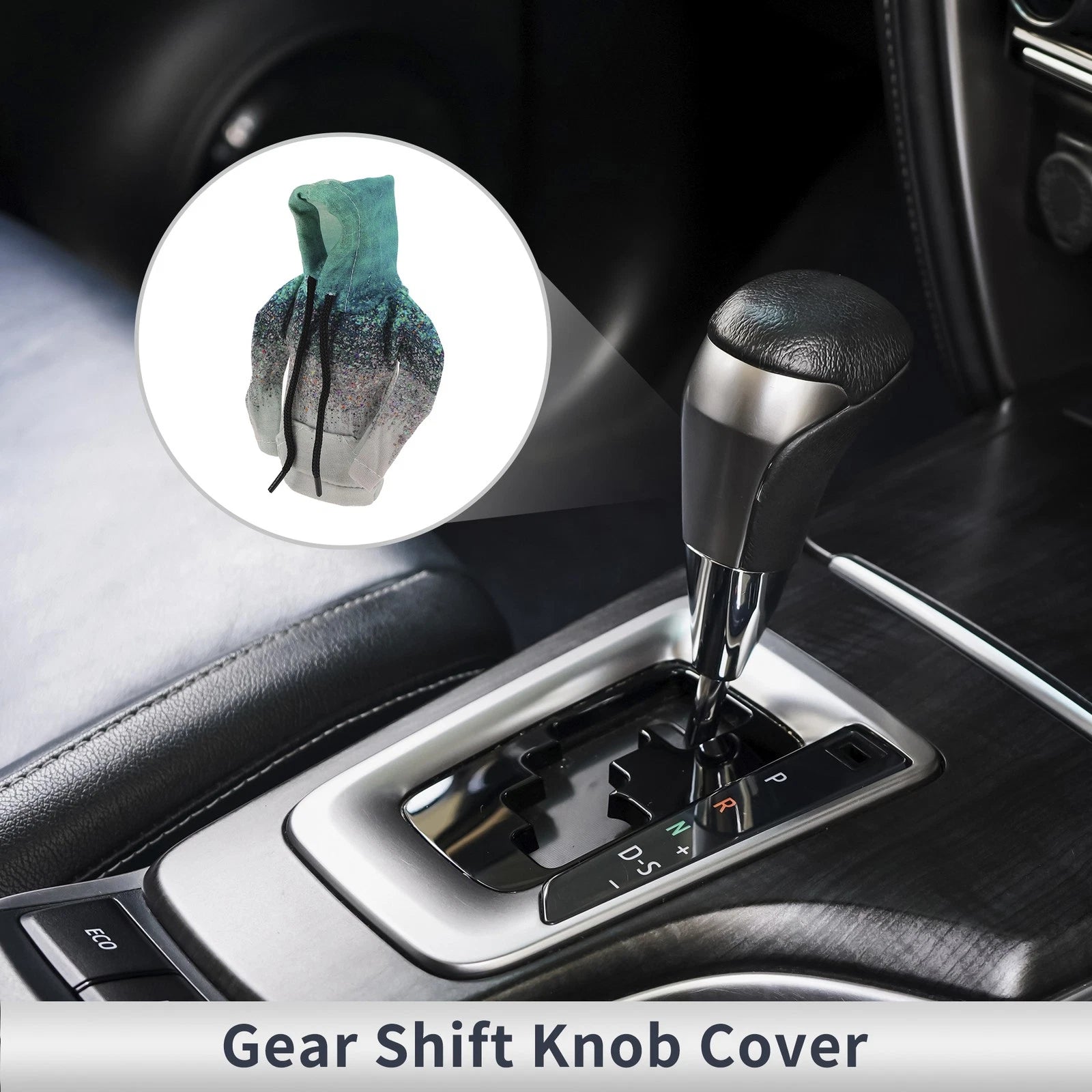 Gear Shift Knob Cover for Car (3D Printed, Blue Gradient)