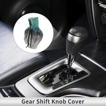 Gear Shift Knob Cover for Car (3D Printed, Blue Gradient)