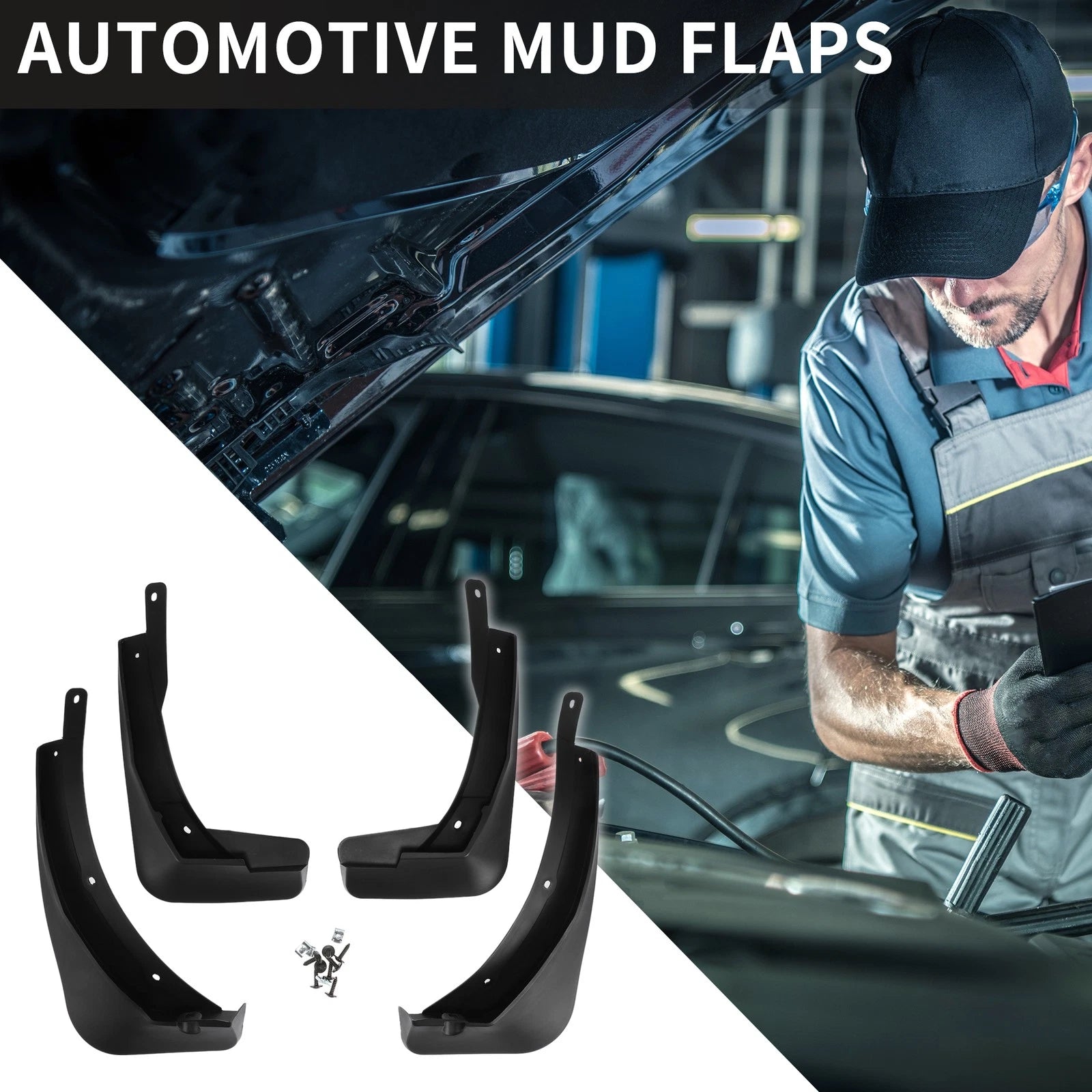 Front Rear Side Mud Flaps Splash Guards for Volkswagen T-Roc (2018–2024)