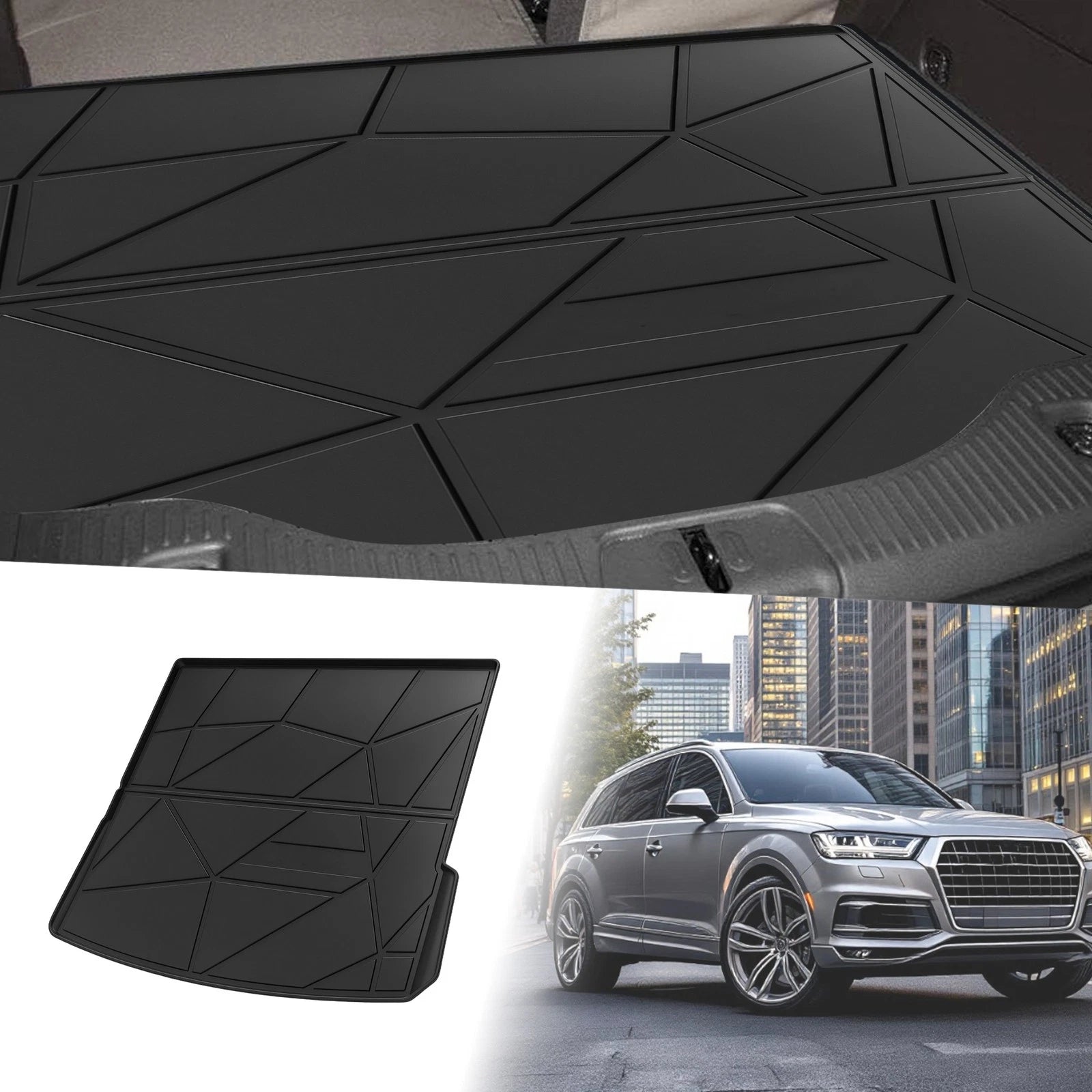 Rear Cargo Liner Flat Face for Audi Q7 (2006–2015) TPE 1 Piece