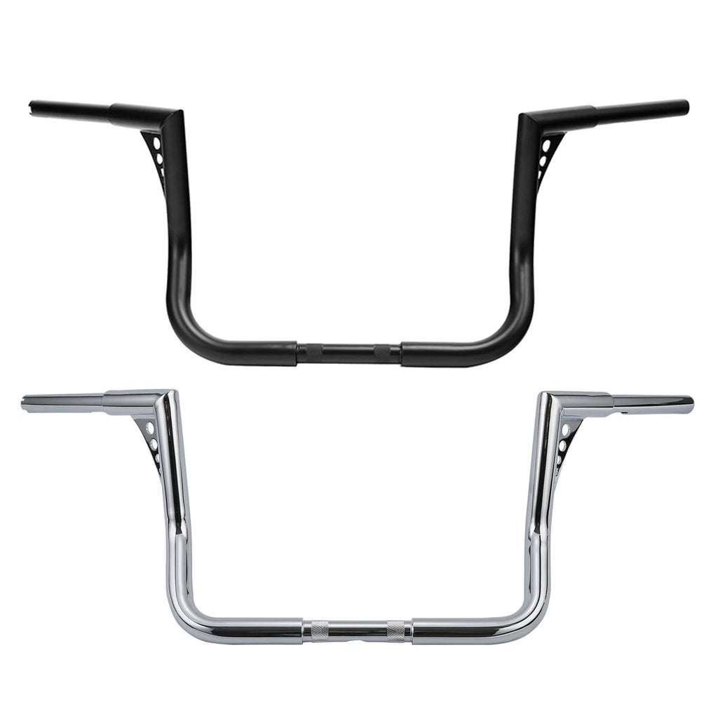 Chrome/Black 12" Ape Hanger 1 1/4" Handlebar for Harley Electra Glide (1982–2024)