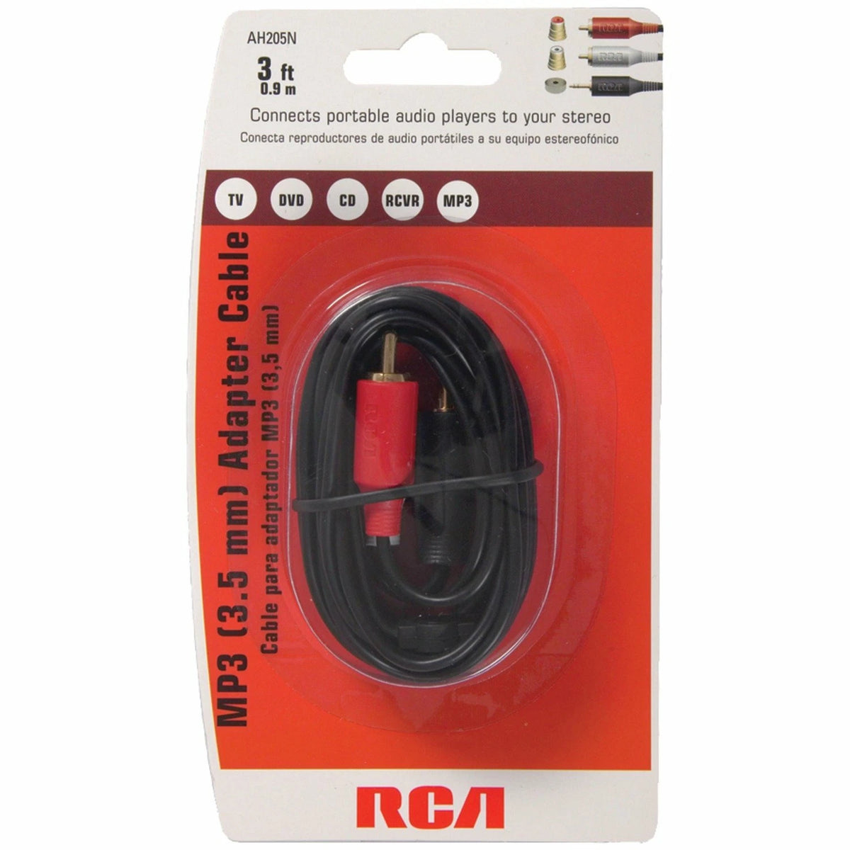 3.5mm to 2 RCA Y-Adapter for RCA AH205R (3ft)