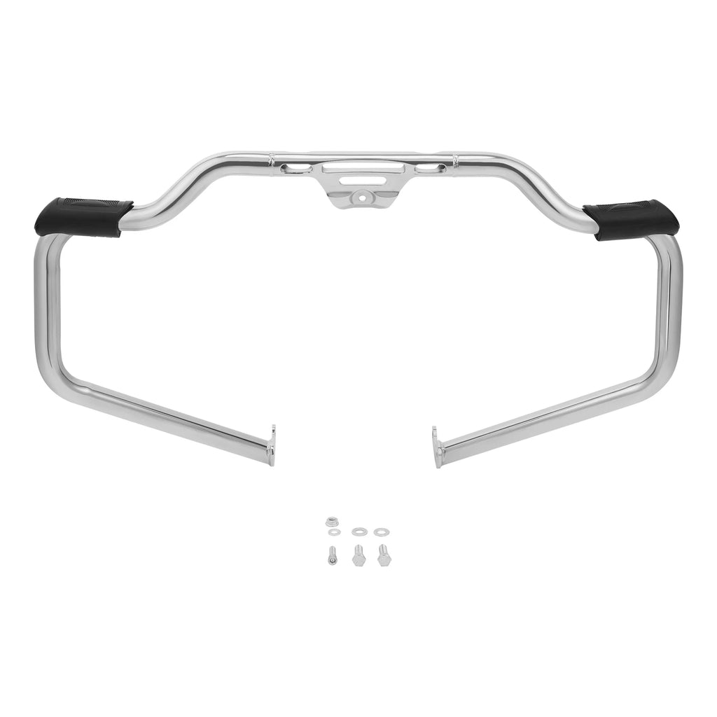 Chrome Mustache Engine Guard Crash Bar for Harley Softail Breakout (2018–2024)