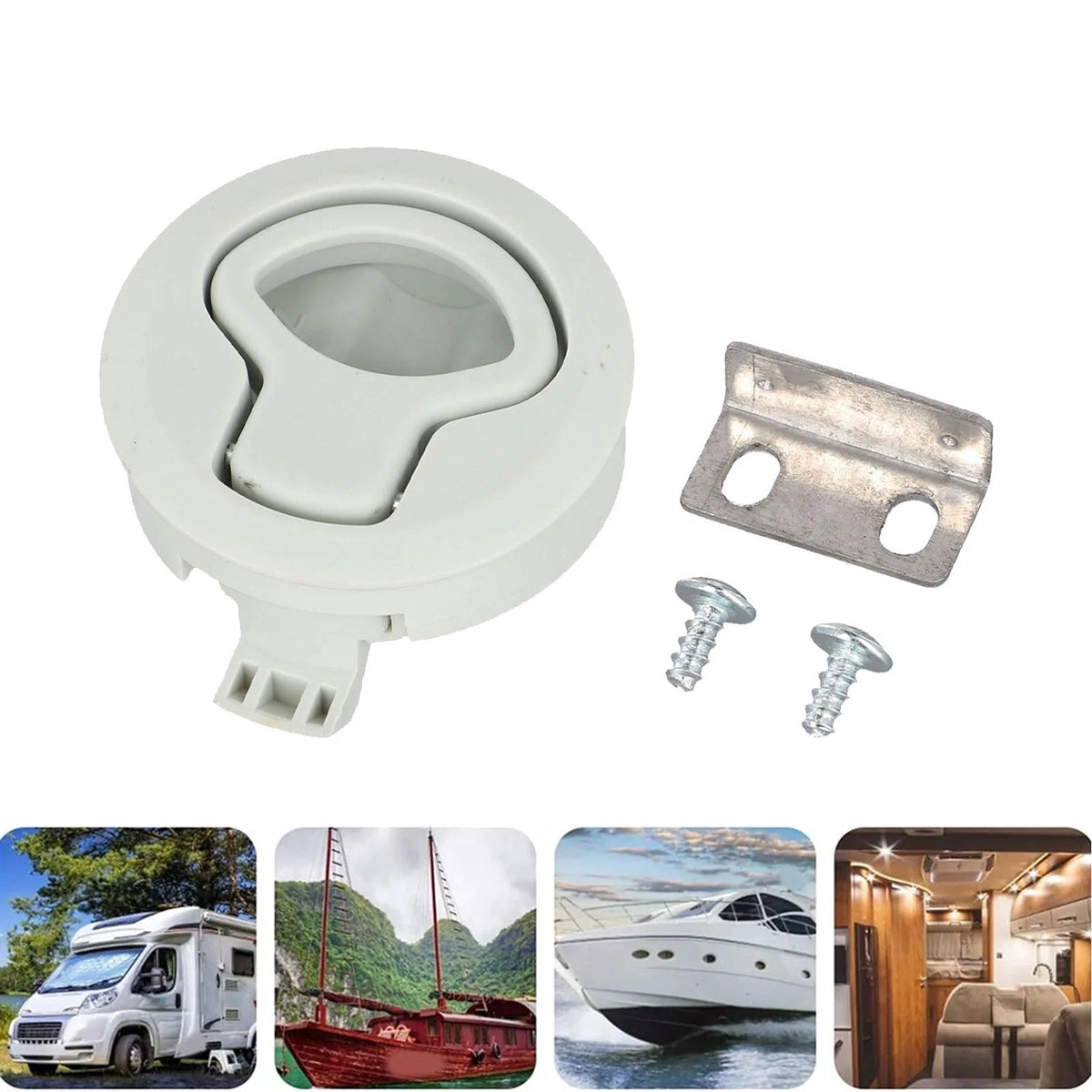Wear Resistant Non Locking Flush Pull Latch Marine Grade Quick to Install