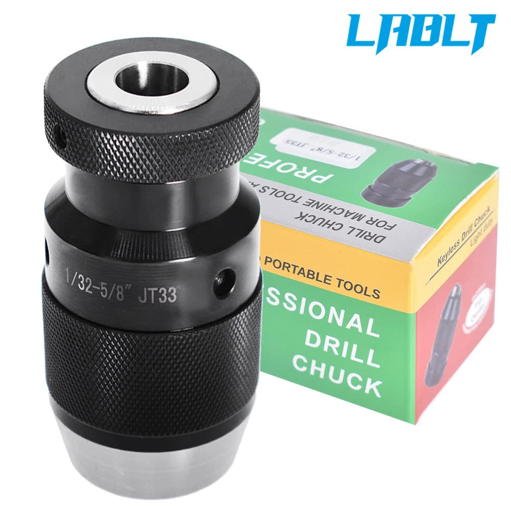 Drill Press Chuck for LABLT (1/32"-5/8", Keyless, JT33 Mount)