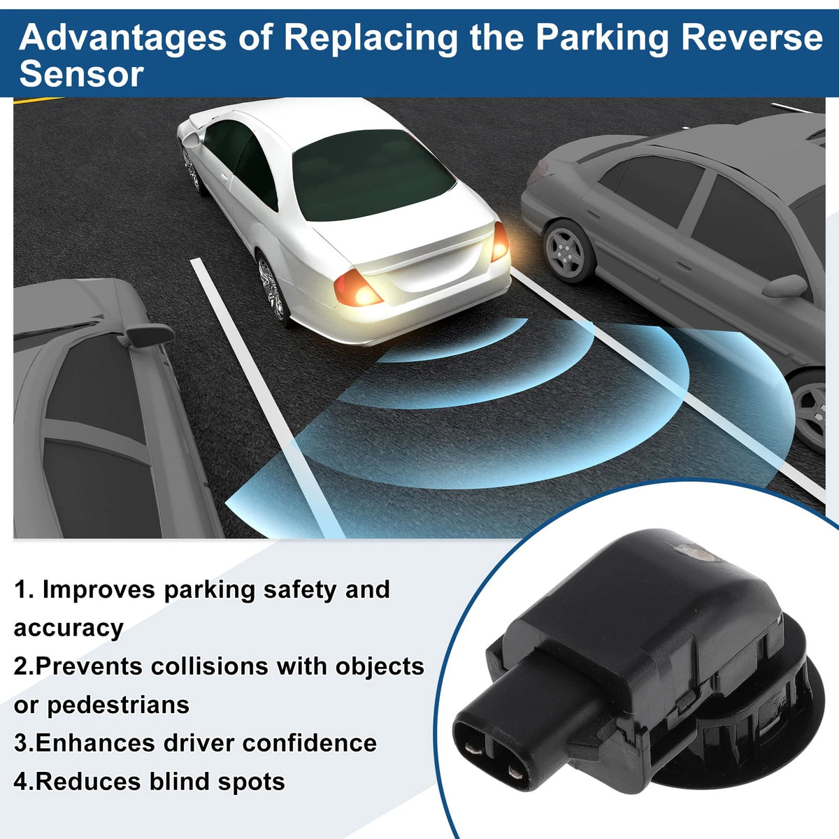 Reverse Backup Parking Sensor for Toyota FJ Cruiser (2007–2010) No.8934133050