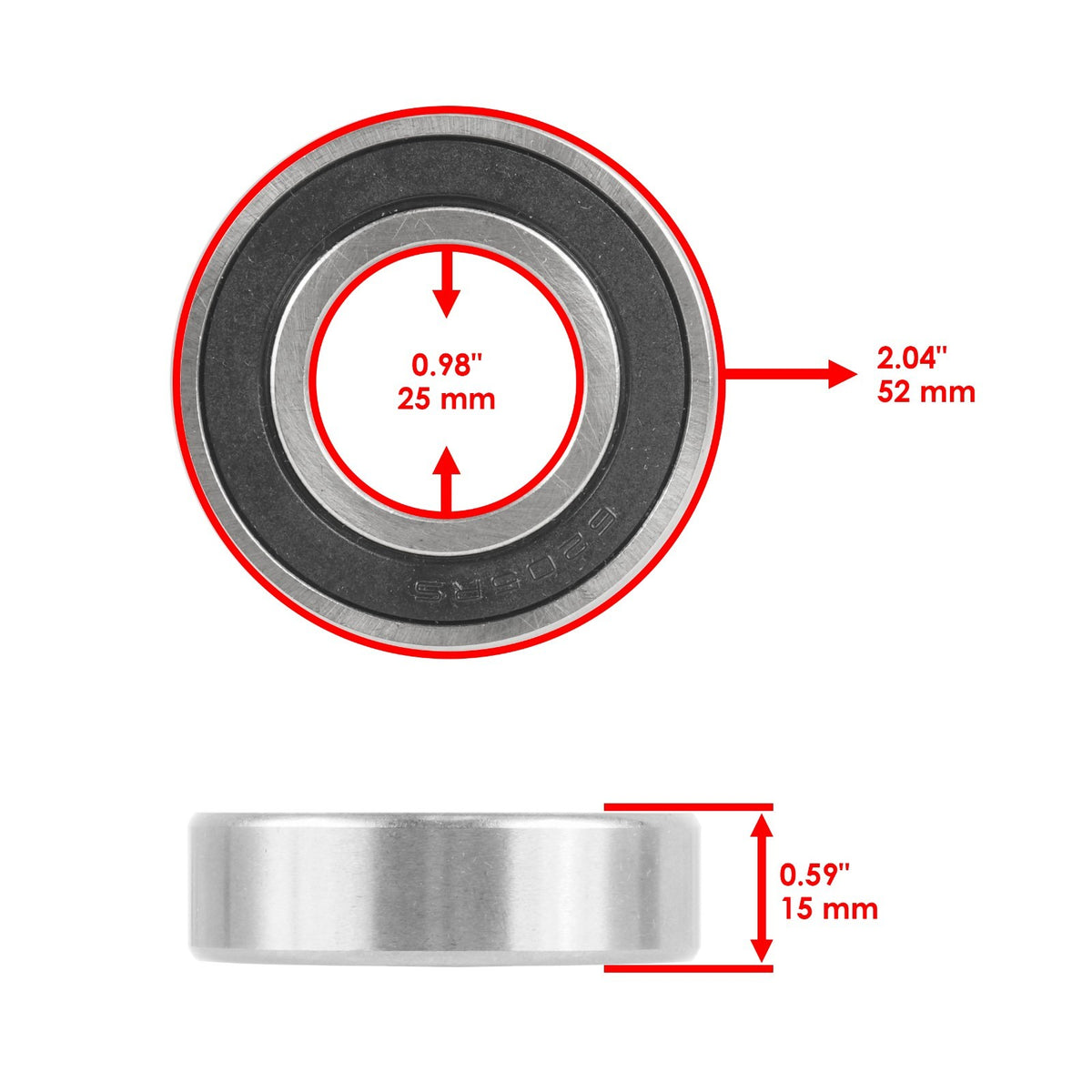 Rear Wheel Ball Bearings Seals Kit for Kawasaki KLR250 KL250 (1978–1981)