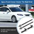 4pcs Front Inner Outer Tie Rod End Link for Ford Escape (2001–2009)