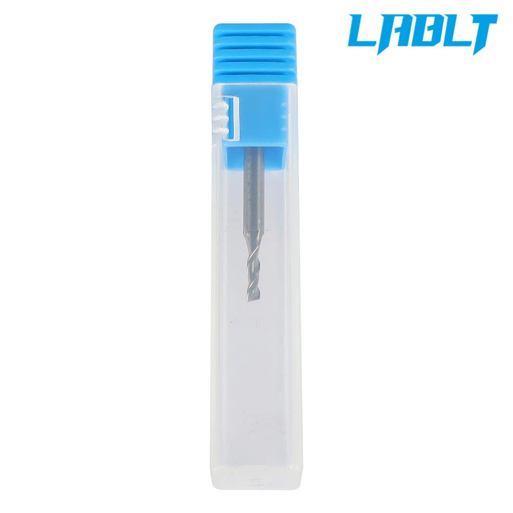 2X 2mm 1/8" Shank Down Cut Carbide End Mill (LABLT)