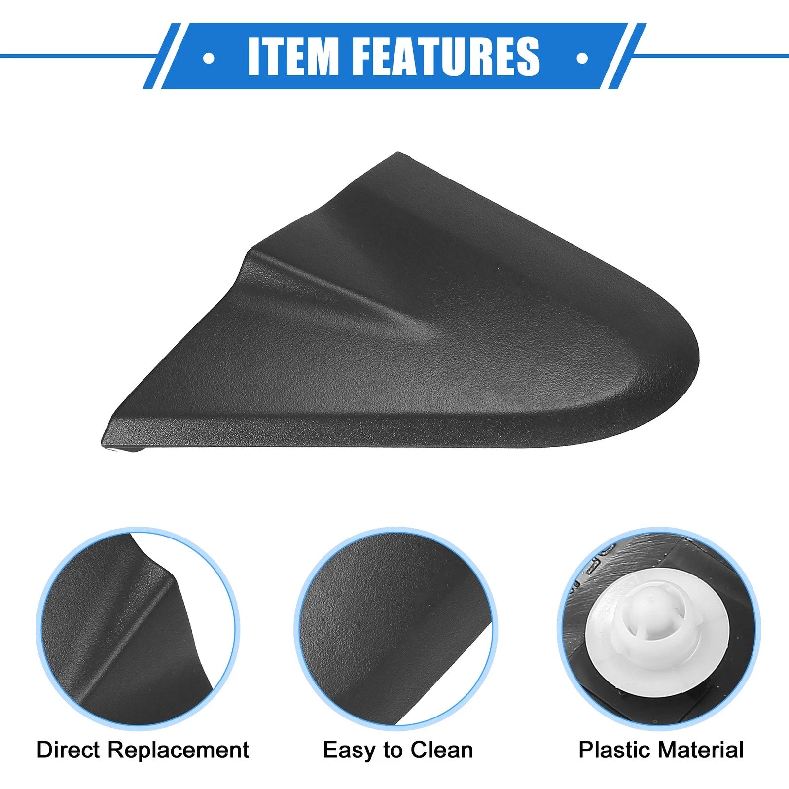 2pcs Mirror Corner Triangle Fender Cover for Chevrolet Sonic (2012–2020)