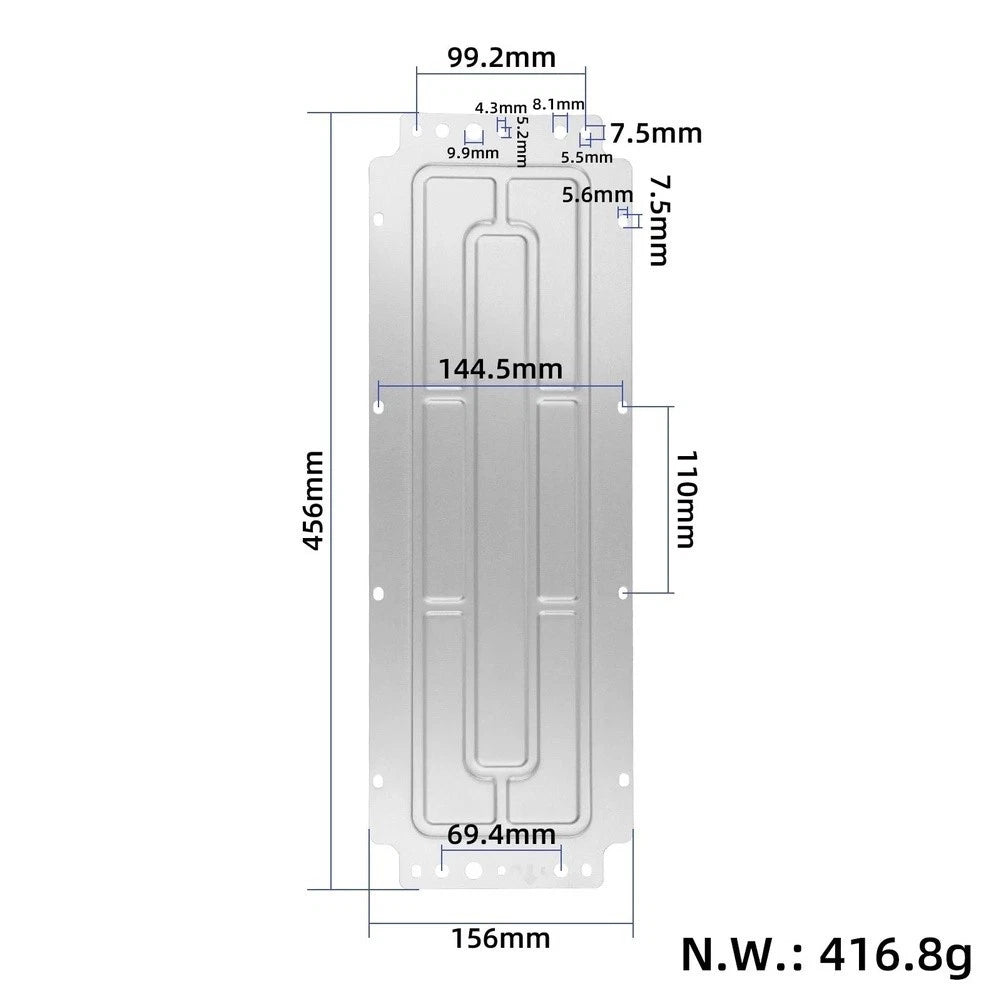 Stainless Steel Battery Cover for 6Lite Scooter (Waterproof)