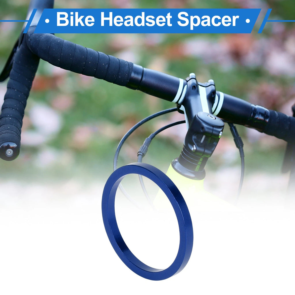 Headset Spacer 3mm Front Stem Fork Washer for 1-1/8" Aluminum Alloy Blue (Fits)