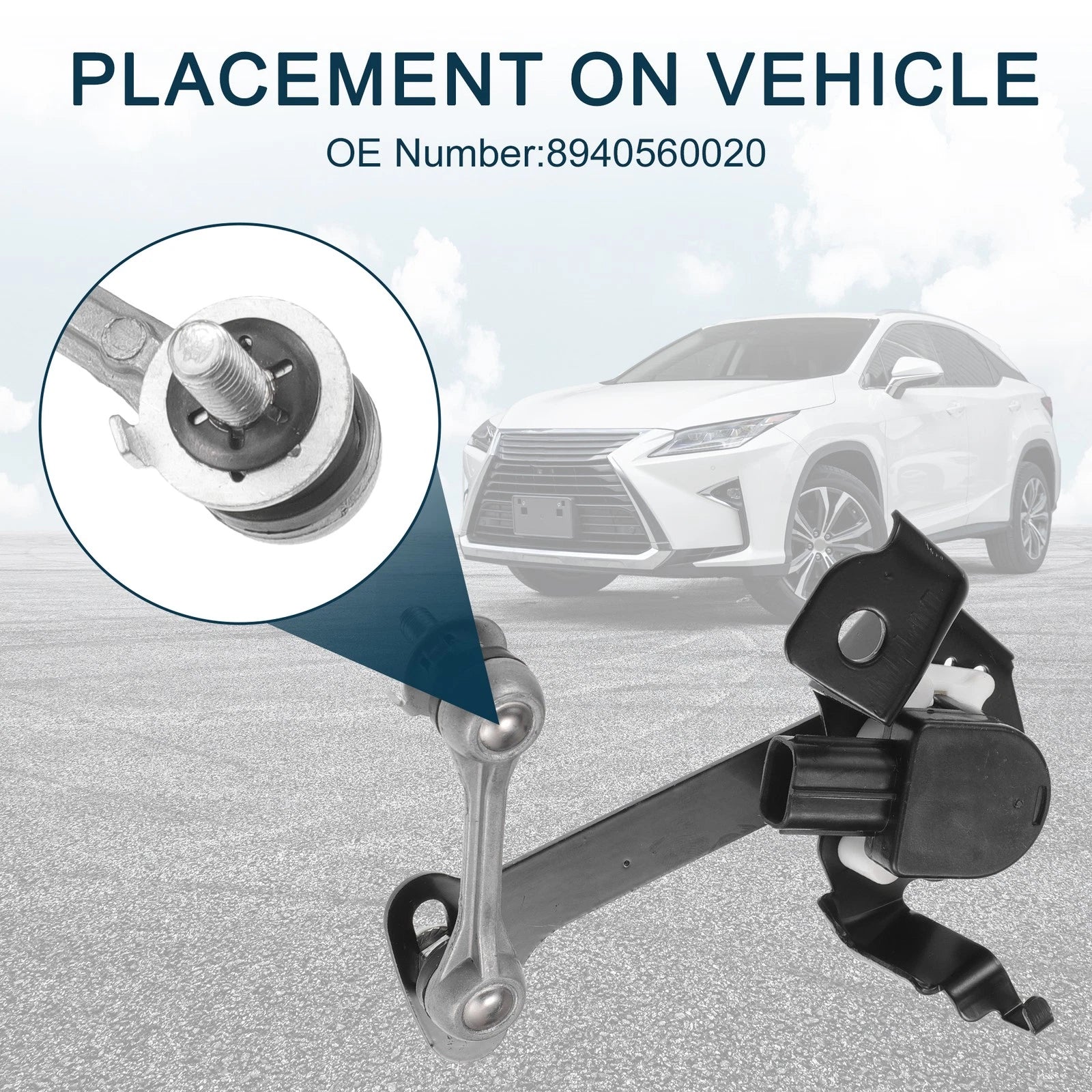Air Suspension Ride Height Level Sensor Replacement for Lexus LX570 (2010–2021)