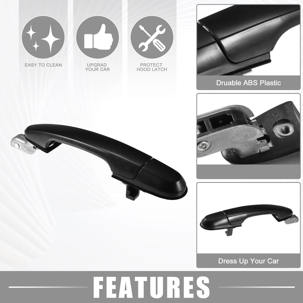 Rear Right Car Exterior Door Handle Replacement for Hyundai Tucson 2005–2009