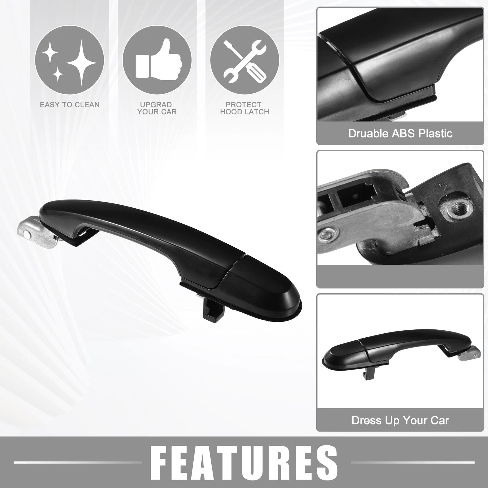 Rear Right Car Exterior Door Handle Replacement for Hyundai Tucson 2005–2009